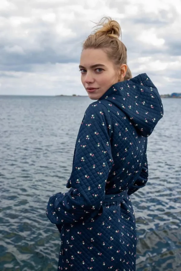 Daneviking Robe Navy MINI FLOWER