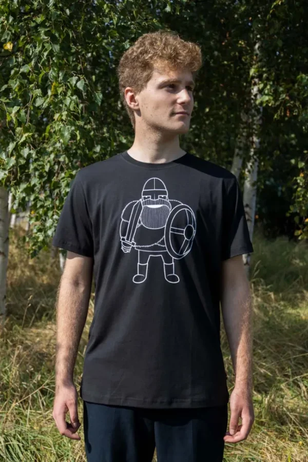 Daneviking Tee Black RAGNAR DIN VEN UNICO