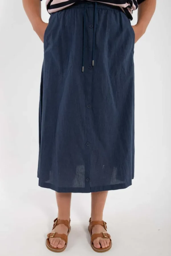 Danevisit Chambrey Skirt Dark Chambrey