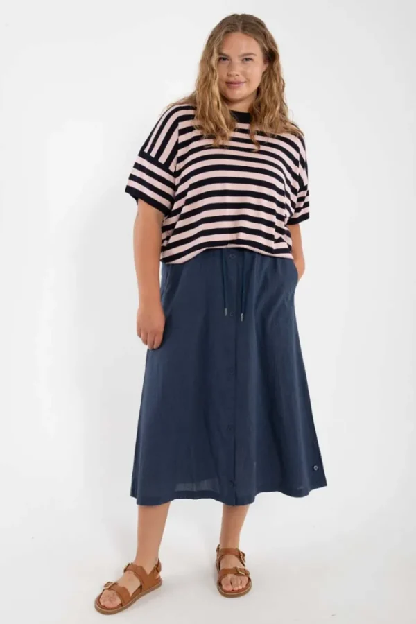 Danevisit Chambrey Skirt Dark Chambrey