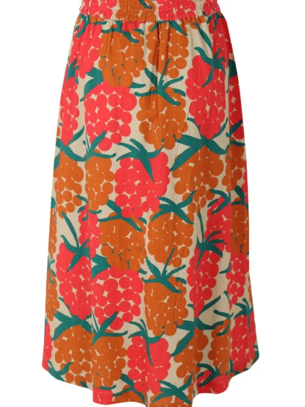 Danevisit Searsucker Skirt Beige MAXIBERRY