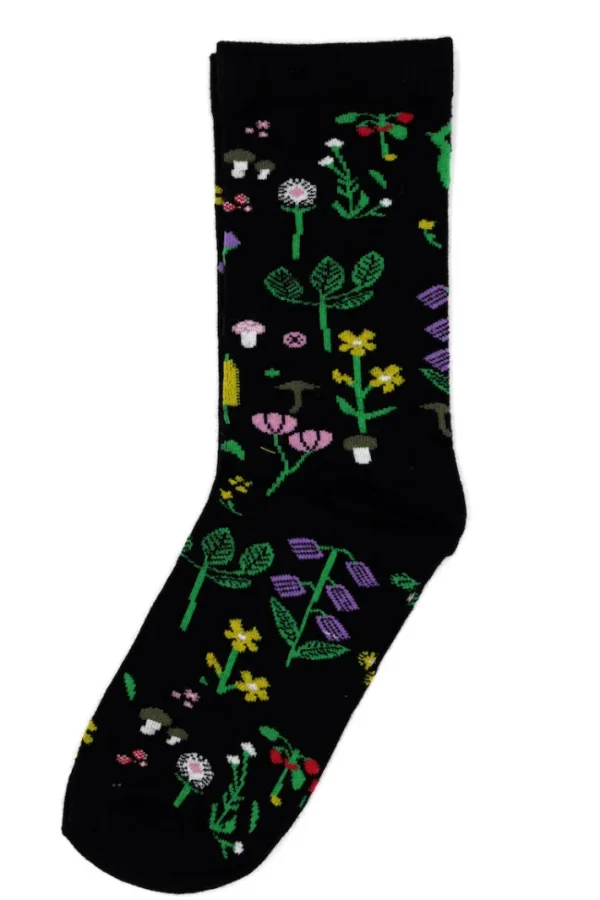 Danewalk with me Socks Black BOTANICAL