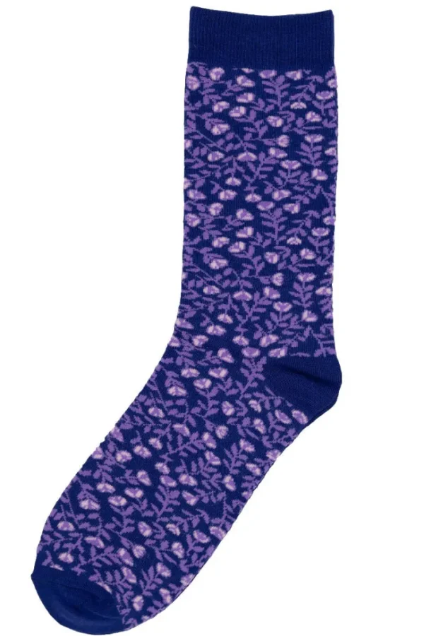 Danewalk with me Socks Deep MarineViola FLEURIE