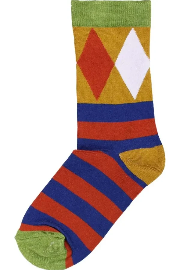 Danewalk with me Socks Deep Marine/Rust DIAMONDS