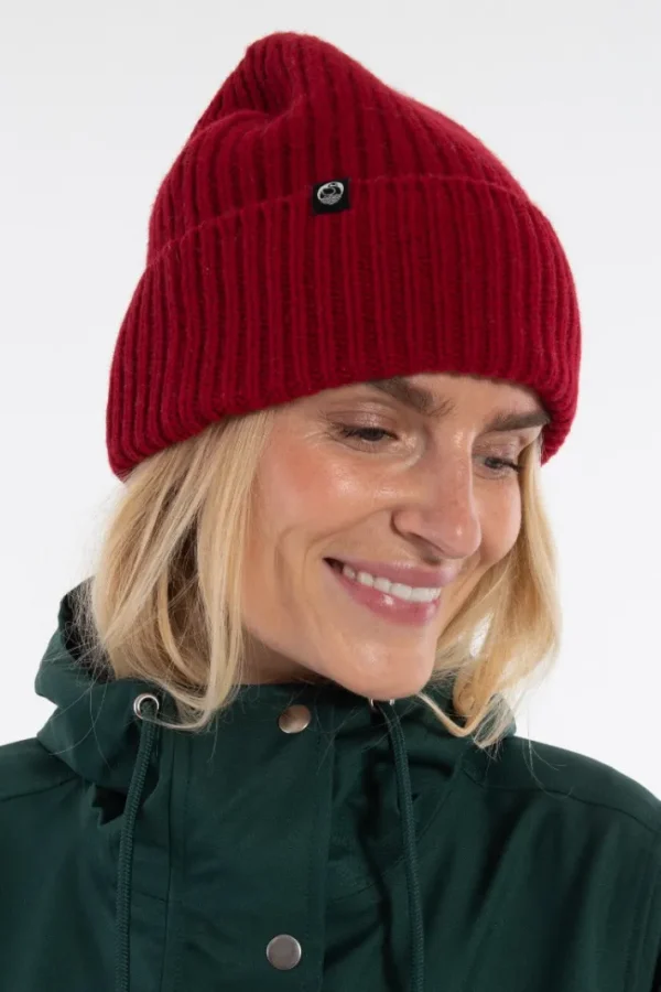 Danewarm Thoughts Merino Beanie Dark Red