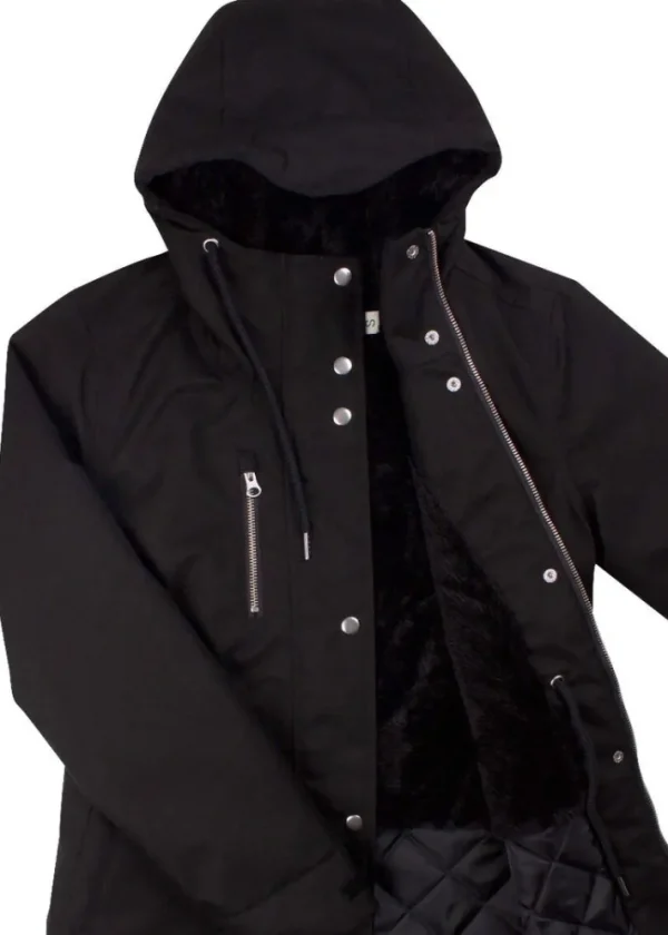 Daninge Winter Parka Black (silver trim)