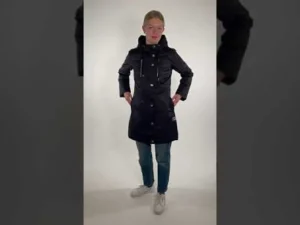 Daninge Winter Parka Black (silver trim)