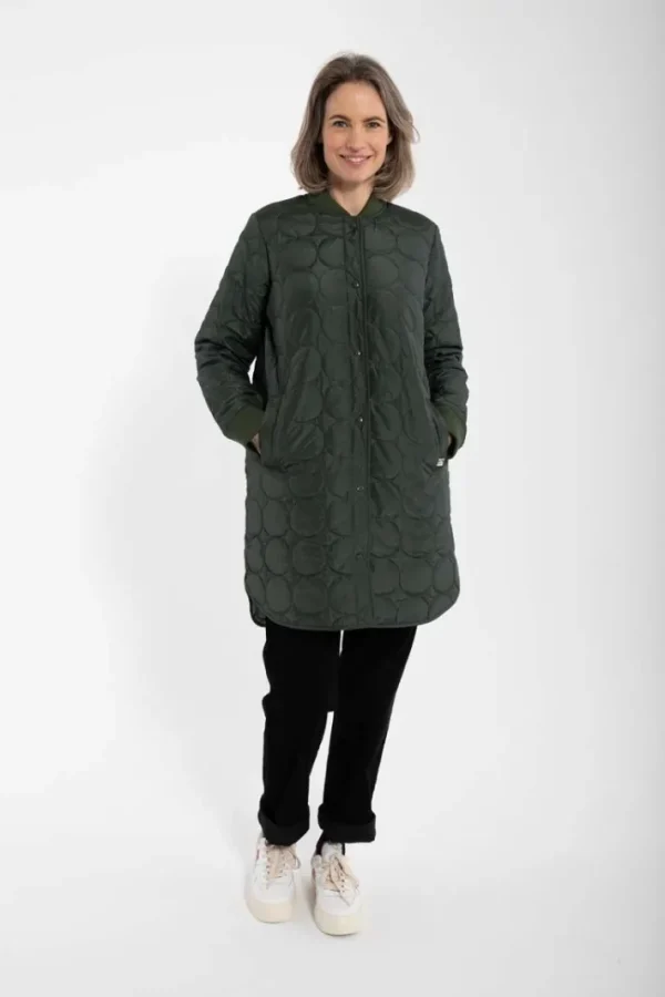 Danyesplease Thermo Coat Dark Army
