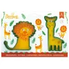 Decora Plastic Cookie Cutter Giraffe and Lion