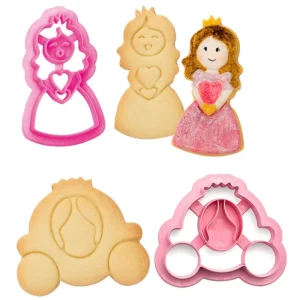 Decora Plastic Cookie Cutter Set of 2 Princess
