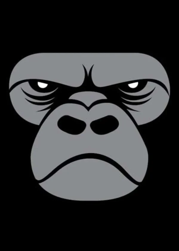DYR Postcard Black GORILLA