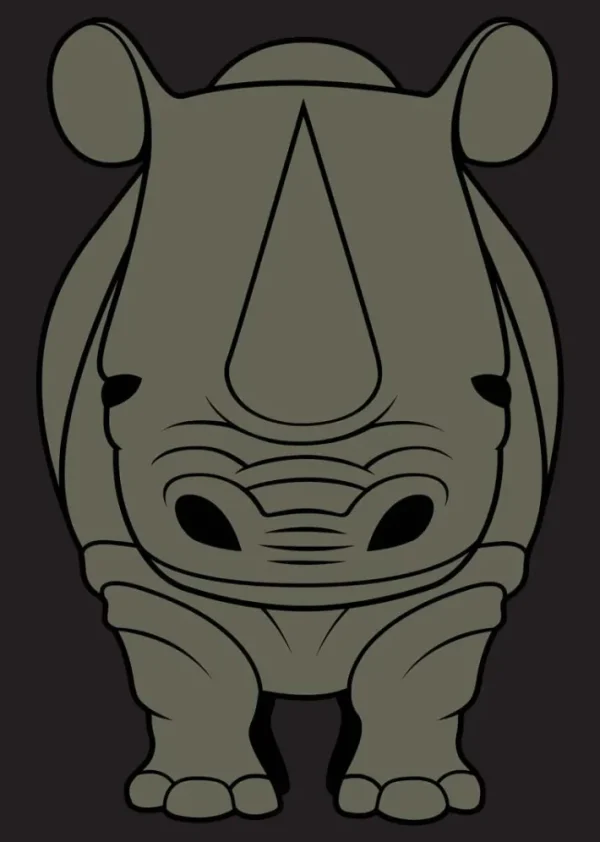 DYR Postcard Black NAESEHORN DIN VEN