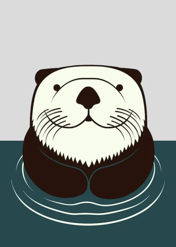 DYR Postcard Lt grey/Dk Duck HAVODDER