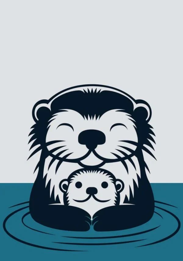 DYR Postcard Lt grey/Dk Duck HAVODDERMOR