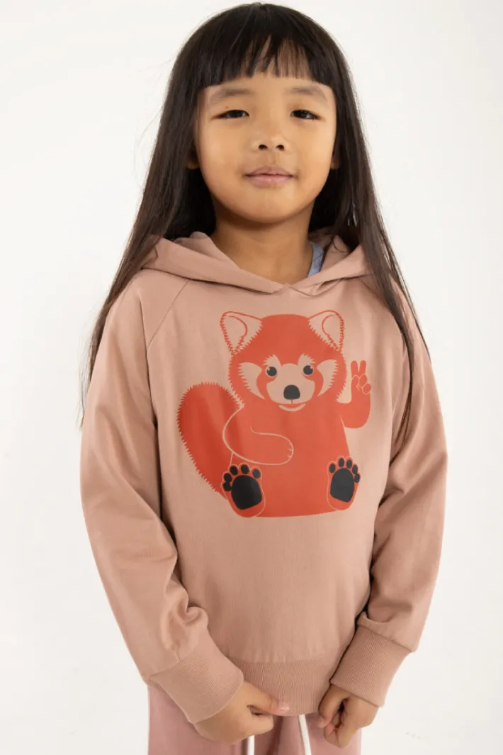 dyrbellow_hoodie_antique__1.webp Dyrbellow Hoodie Antique Rose PEACE ROED PANDA