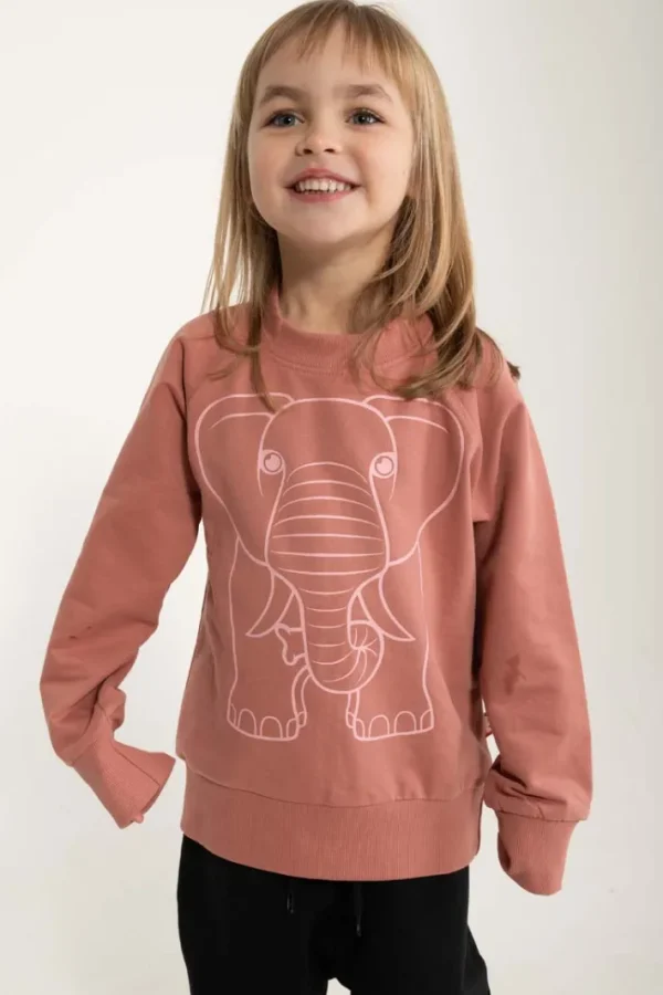 Dyrbellow Sweat Antique Rose OUTLINE ELEFANT