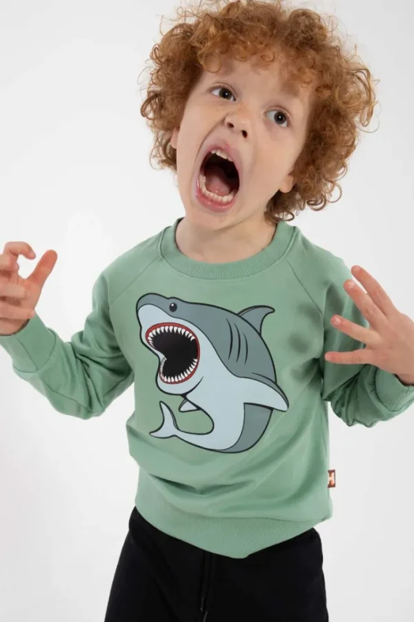 Dyrbellow Sweat Herb Green HVIDHAJ