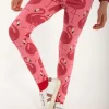 Dyrcheetah Leggings Pink FLAMINGO AOP