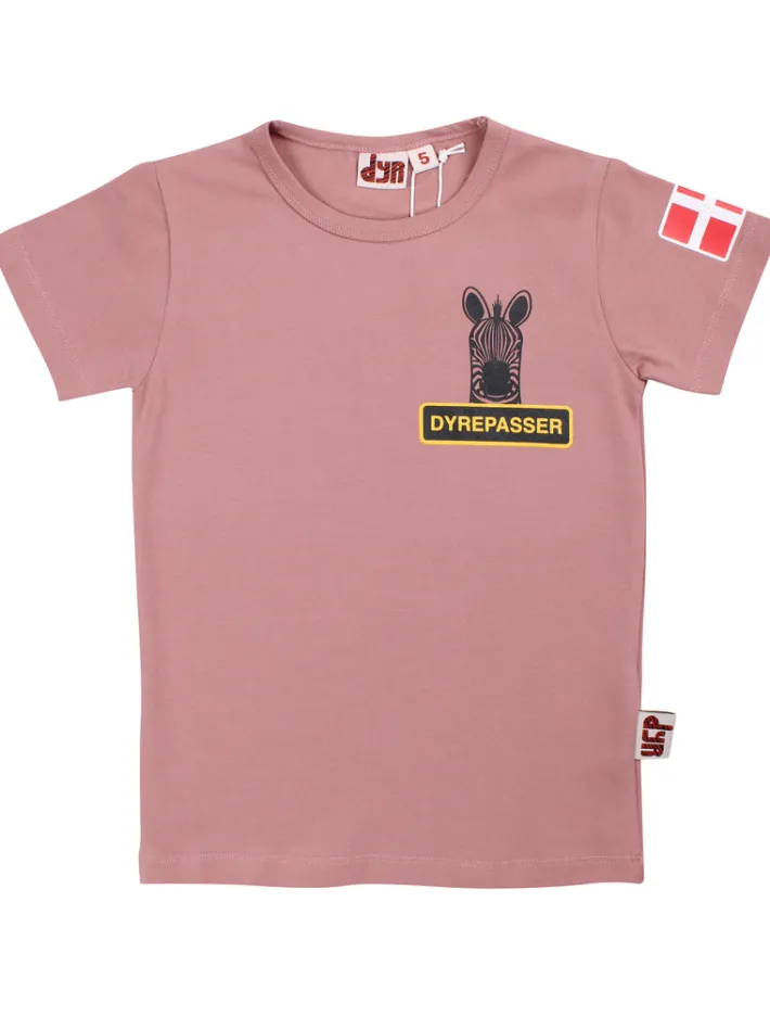 dyrepasser_tshirt_dk_rose_0.webp Dyrepasser T-shirt Dk Rose Beige ZEBRA
