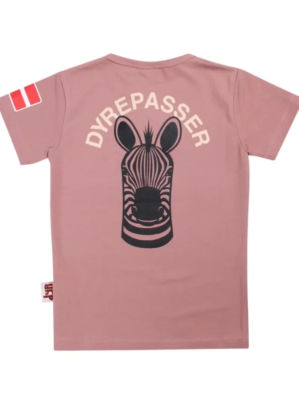 Dyrepasser T-shirt Dk Rose Beige ZEBRA
