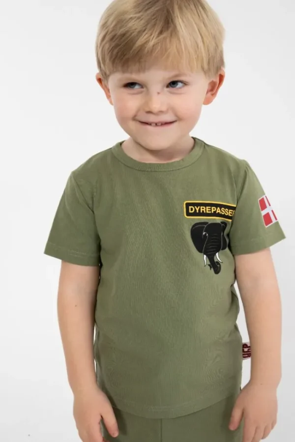 Dyrepasser T-shirt Sage ELEFANT