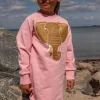 Dyrfurry Sweat Dress Pastel Pink ELEFANT