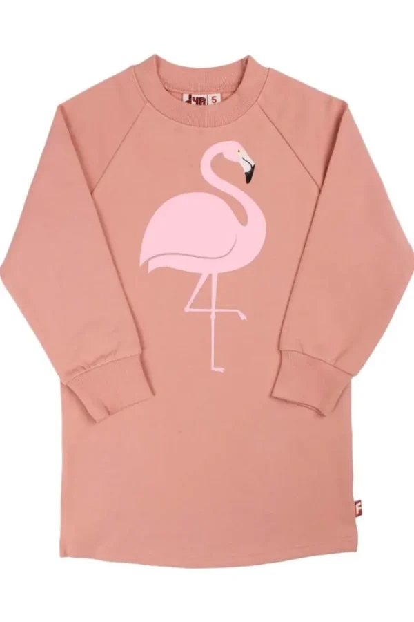 Dyrfurry Sweat Dress Rose beige FLAMINGO