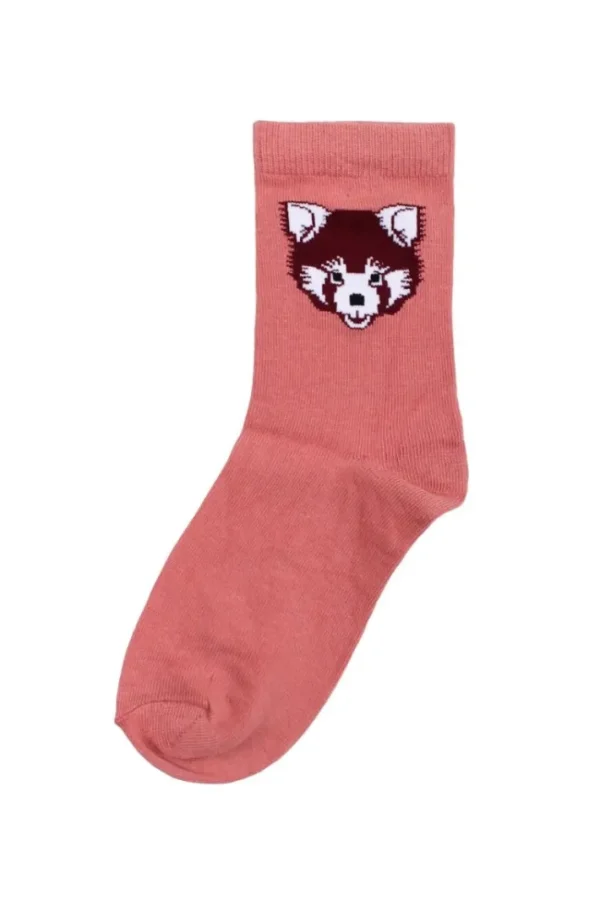 Dyrgalop socks Old Rose ROED PANDA