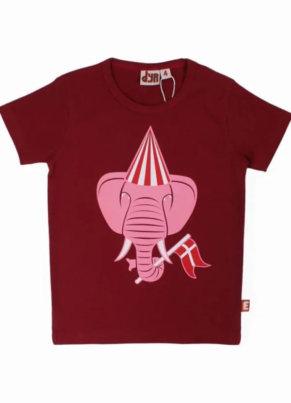 Dyrgrowl T Deep Red HURRA ELEFANT