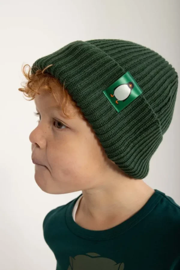 Dyrland Cotton Beanie Dark Pine