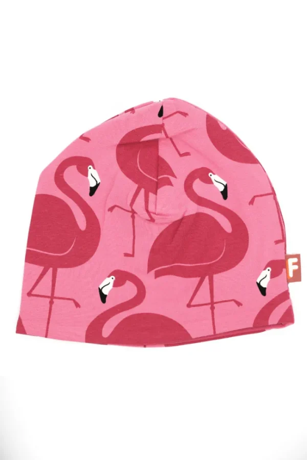Dyrloeve Beanie Pink FLAMINGO AOP