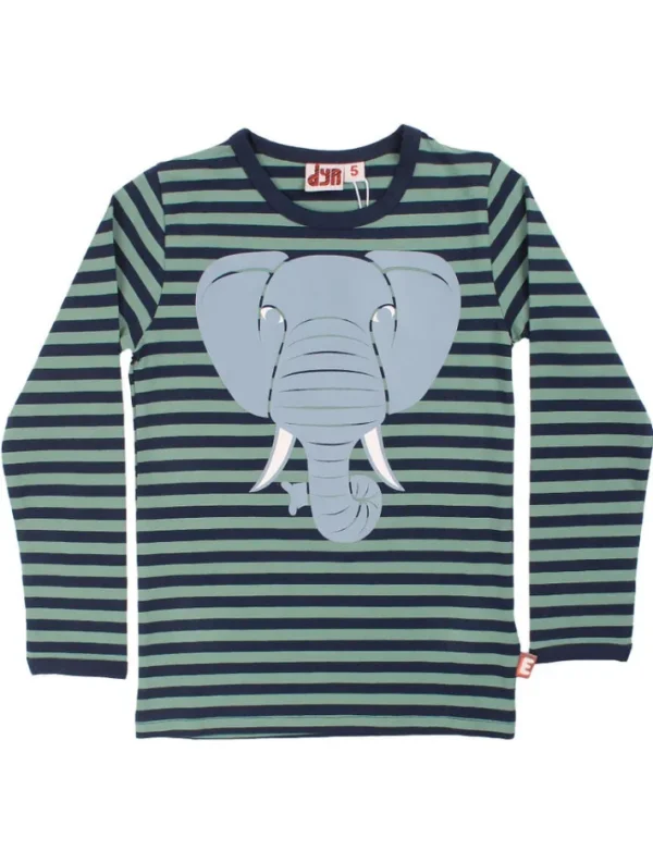 Dyrroar T AOP/STRIB Dark Navy/Grey Moss ELEFANT