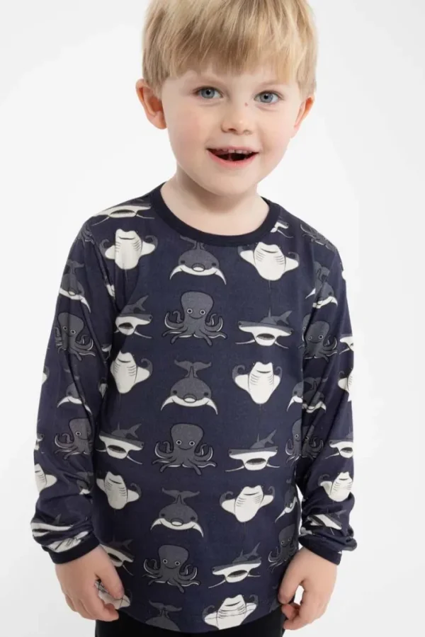 Dyrroar T AOP/STRIB Grey Marine MARINELIV