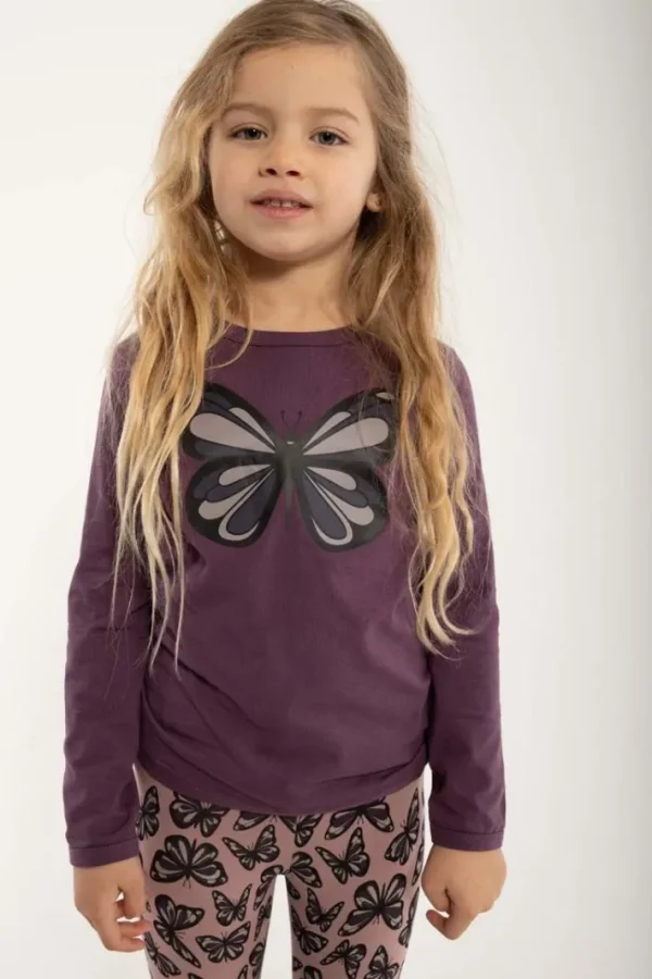 Dyrroar T Grey Mauve SOMMERFUGL