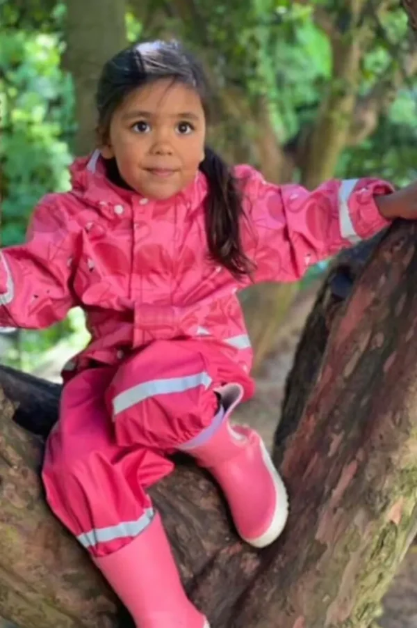 Dyrseason Rain Set Pink FLAMINGOS