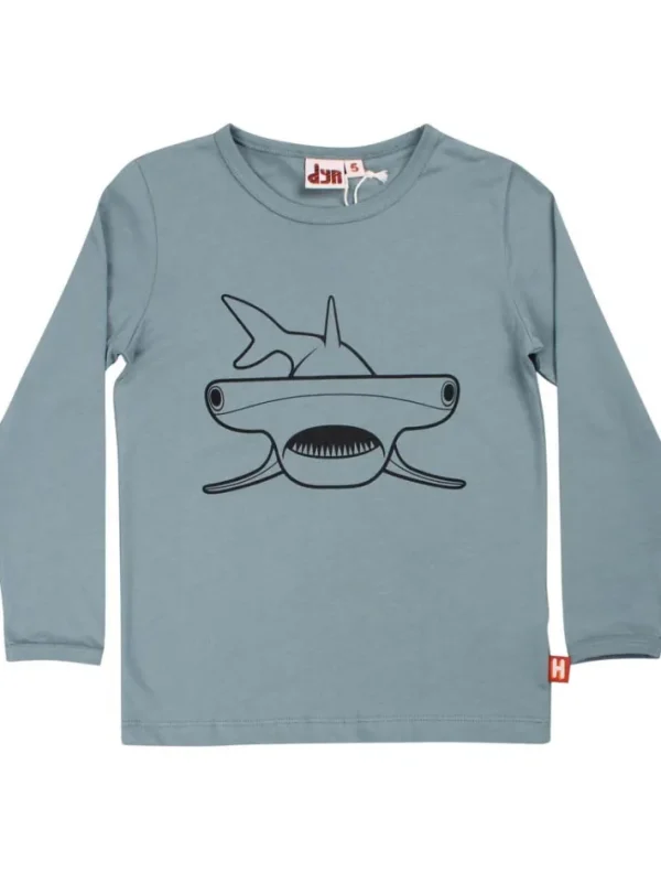Dyrshedding T Blue Grey OUTLINE HAMMERHAJ
