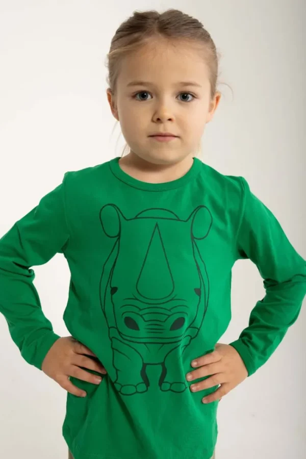 Dyrshedding T Grass Green OUTLINE NAESEHORN