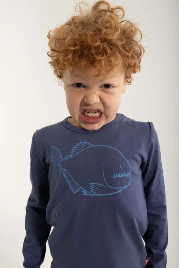 Dyrshedding T Grey Marine OUTLINE PIRATFISK