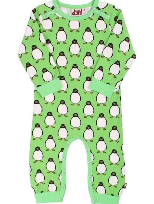 Dyrtweet Suit AOP/Strib Bright Green PINGVINER