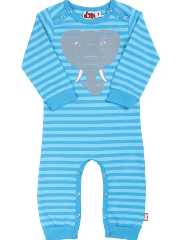 Dyrtweet Suit AOP/Strib Clear Blue/Mild Blue ELEFANT