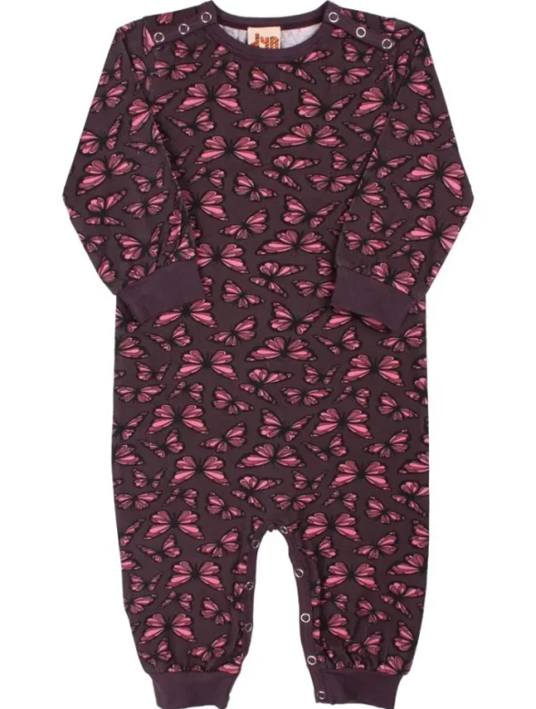 Dyrtweet Suit AOP/Strib Grey Viola FLUTTER