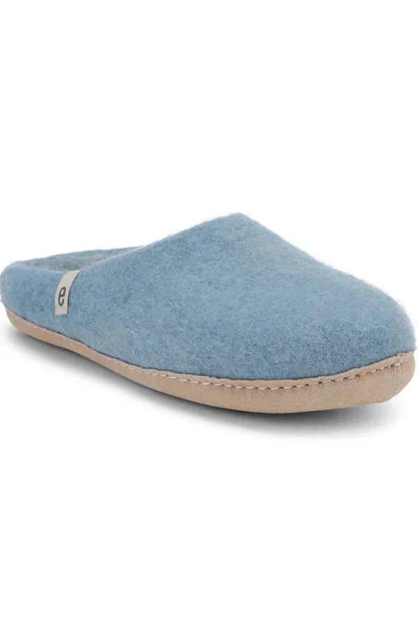 Egos Copenhagen Wool Slipper Light Blue