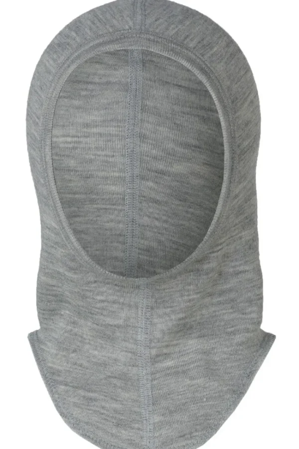 Engel Wool Natur Baby Balaclava GOTS Lt Grey Melange