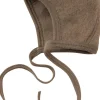 Engel Wool Natur Baby Bonnet Walnut