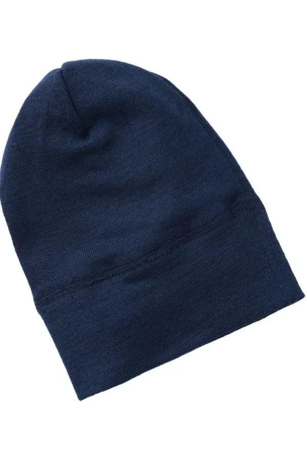 Engel Wool Natur Baby Hat GOTS Navy