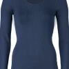 Engel Wool Natur Ladies Shirt LS Navy