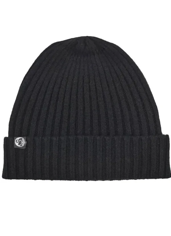 ESS - Cashmere Rib Beanie Black