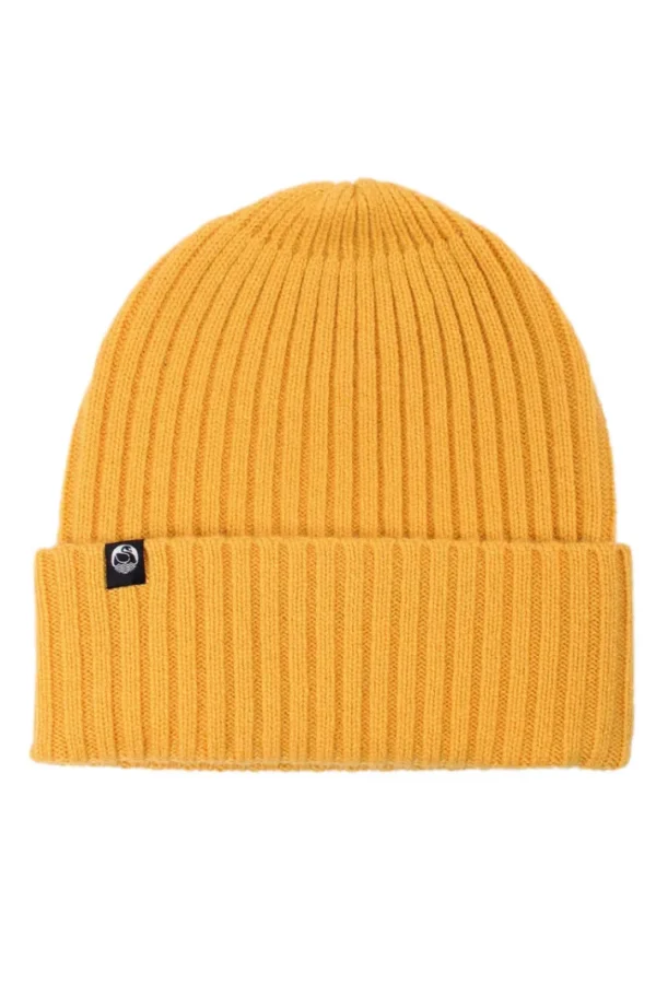 ESS - Cashmere Rib Beanie Honey Yellow