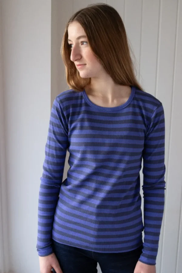 ESS - Danepartner LS Grey Marine/Cold Purple