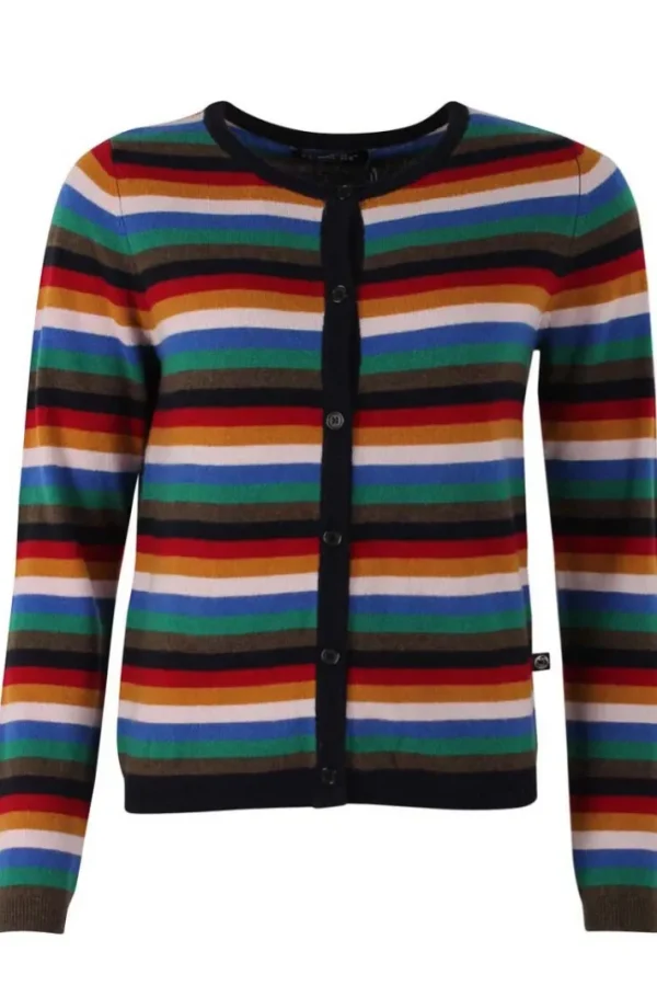 ESS - Forget me not Merino Cardigan Royal Stripe
